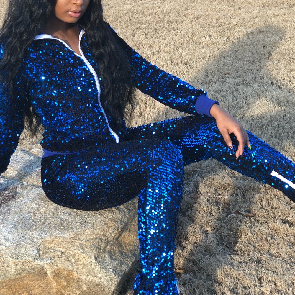SPARKLE TWO PIECE BLUE SET